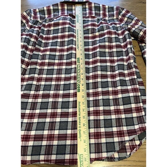 Orvis Mens Size M Heavy Perfect Flannel Button Down Shirt Hiking Outdoor Country - Picture 13 of 16